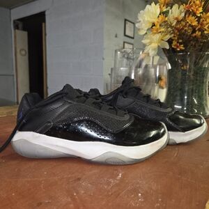 Black and White Low-Top Sneakers